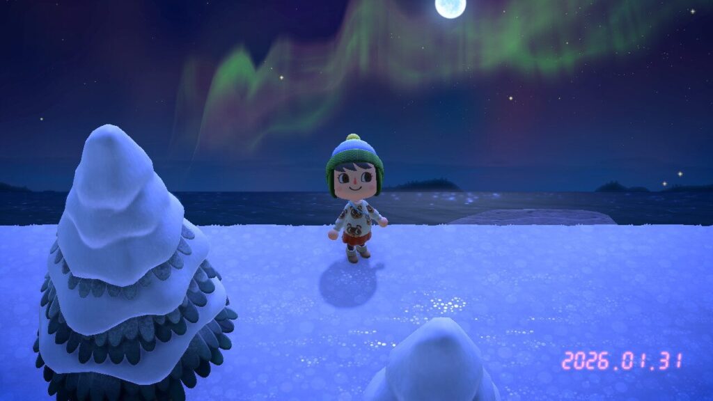 『あつ森』オーロラ